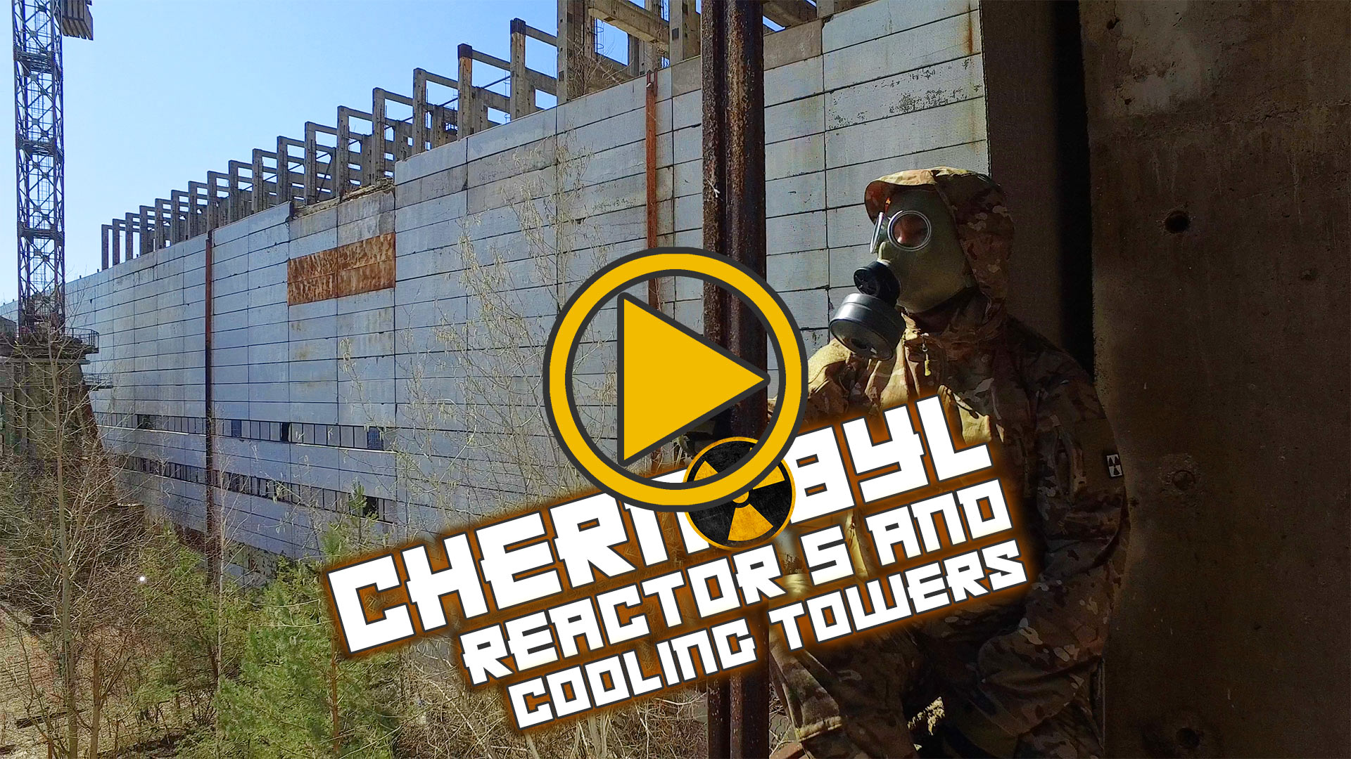 Chernobyl Reactor 5 and Cooling Towers 4K Video