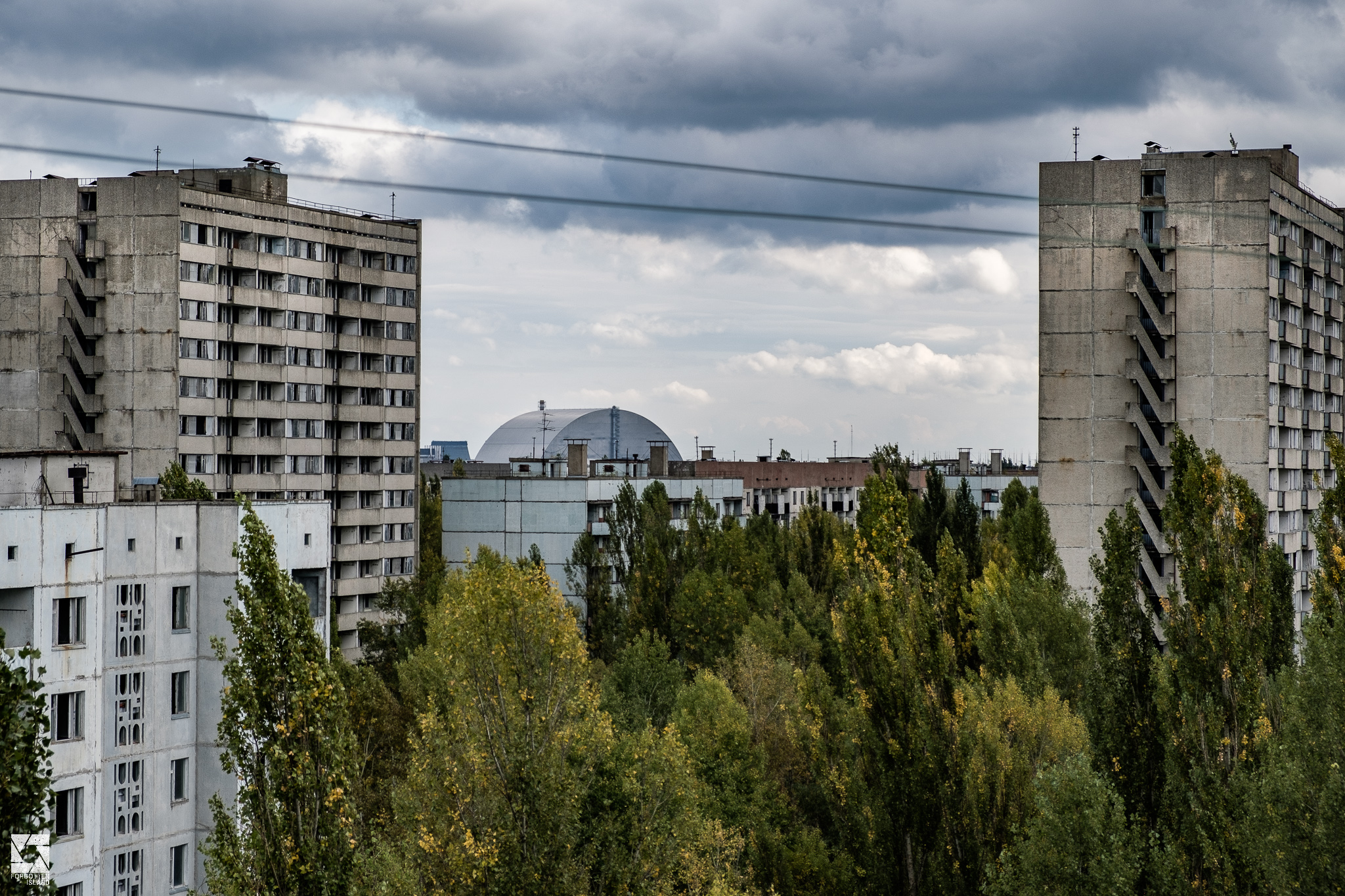 View of the Chernobyl Nuclear Power Plant