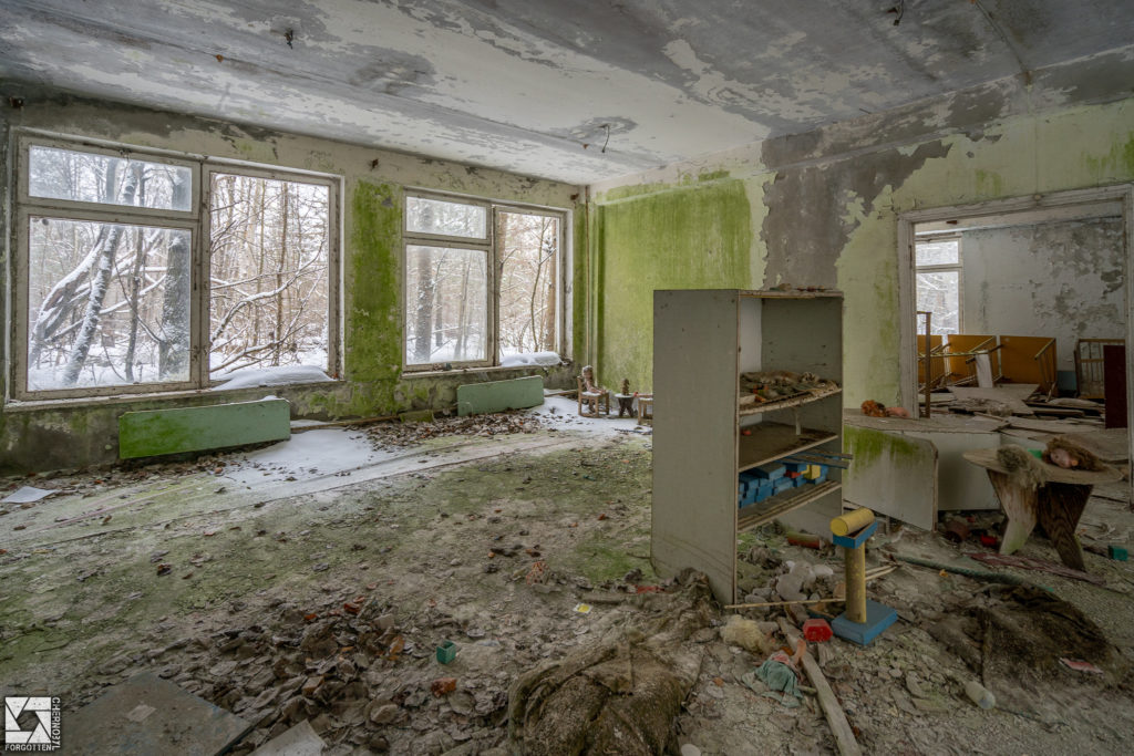 “Goldfish” Kindergarten No. 13 in Pripyat Chernobyl