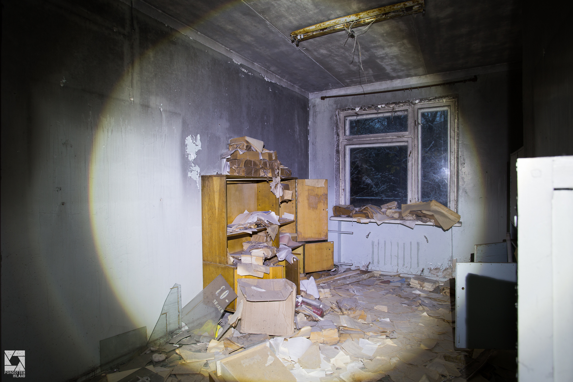 Pripyat Hospital at Night