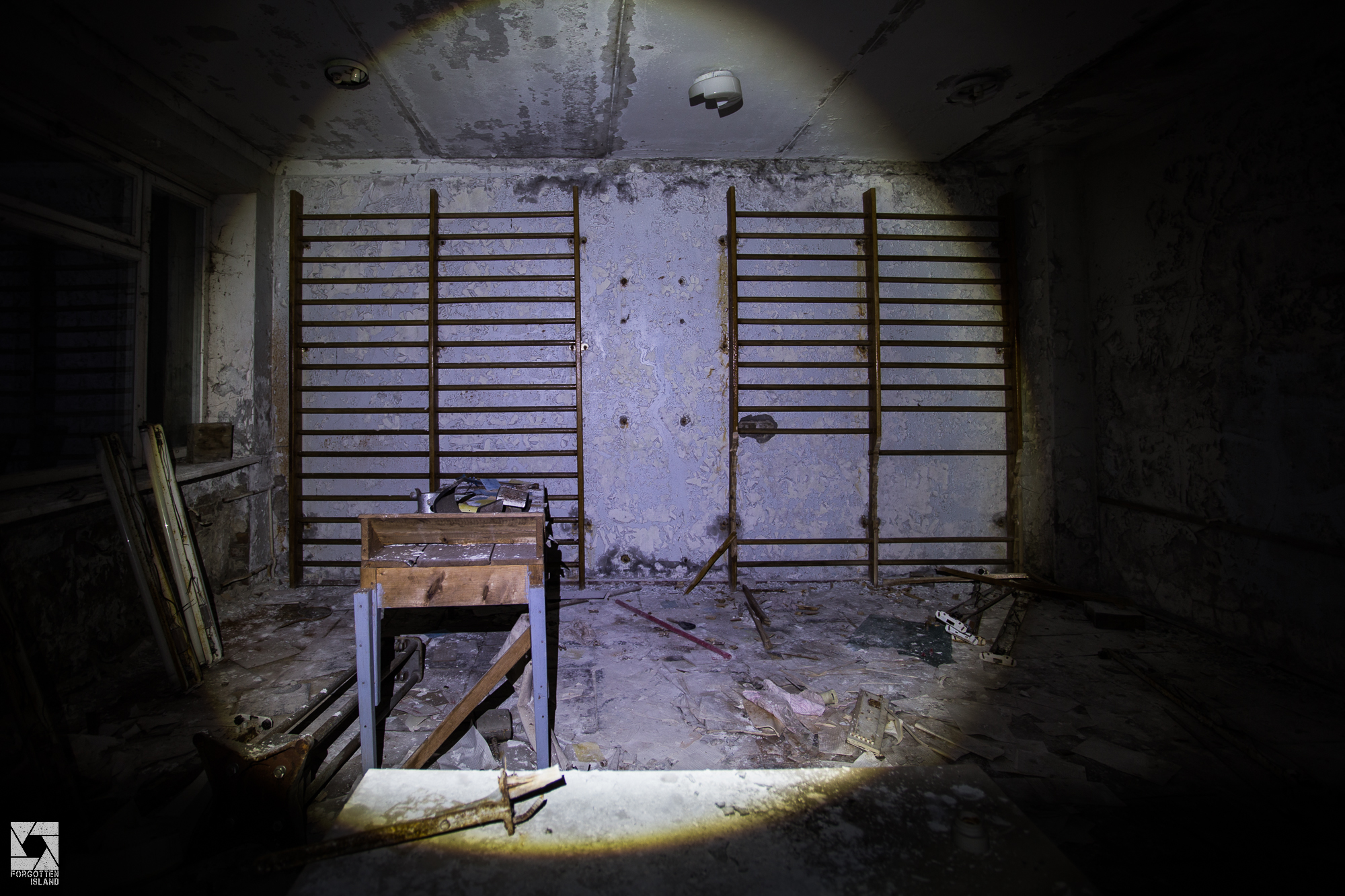 Pripyat Hospital at Night