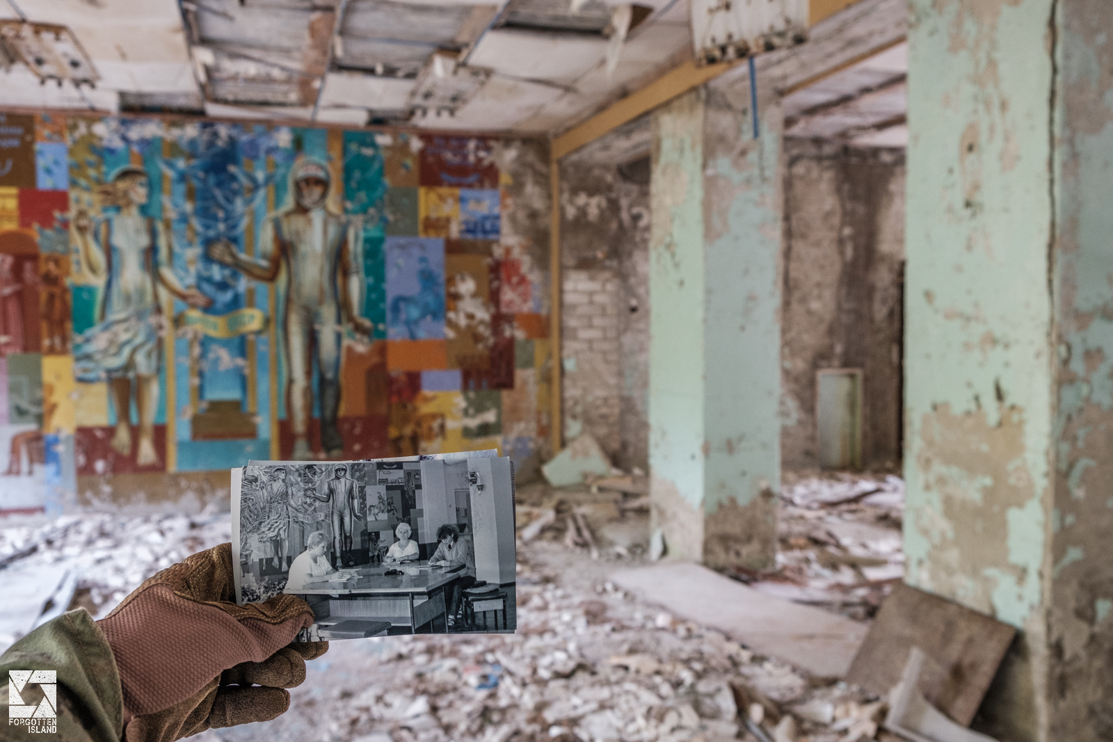 Pripyat Then and Now – Post Office