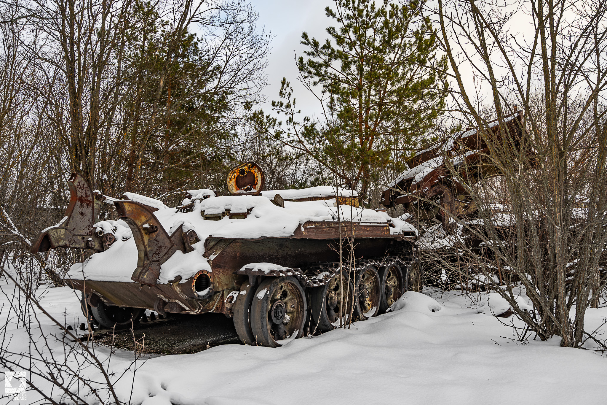 Abandoned Military Vehicles Near Yaniv Station