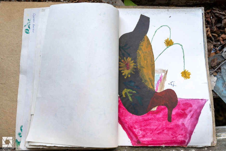 Drawings made by children in Nursery No. 10 (Cheburashka) in Pripyat in 1984.