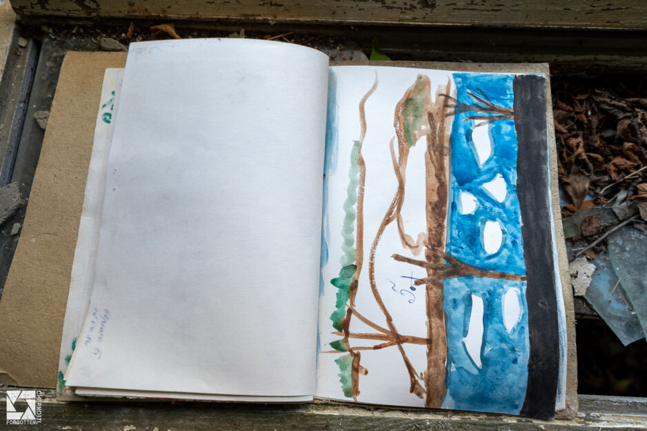 Drawings made by children in Nursery No. 10 (Cheburashka) in Pripyat in 1984.