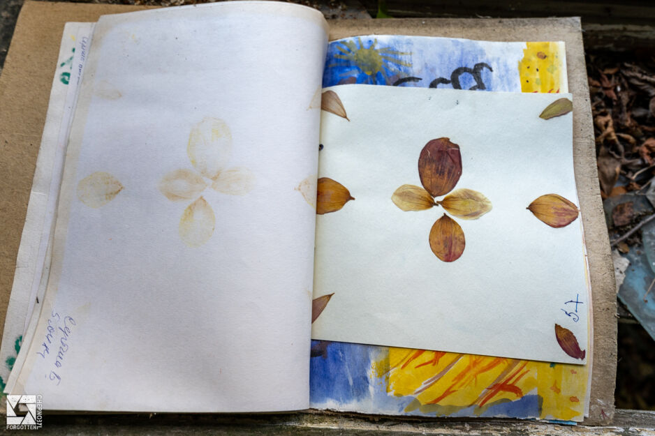 Drawings made by children in Nursery No. 10 (Cheburashka) in Pripyat in 1984.