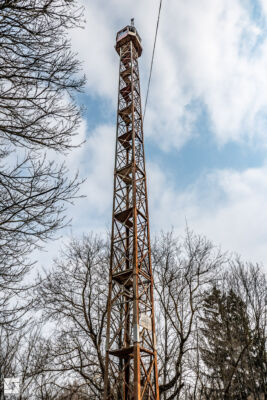 Fire Lookout Tower in Paryshev village