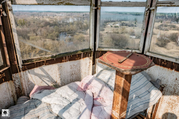 Fire Lookout Tower in Paryshev village