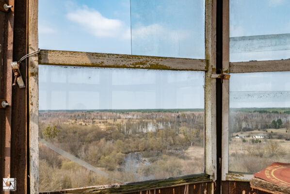 Fire Lookout Tower in Paryshev village