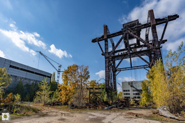 Portal Crane near Chernobyl Reactor 5 building