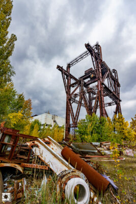 Portal Crane near Chernobyl Reactor 5 building