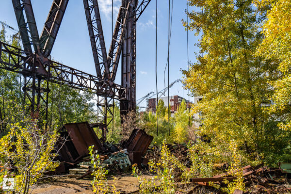 Portal Crane near Chernobyl Reactor 5 building