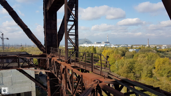 Portal Crane near Chernobyl Reactor 5 building