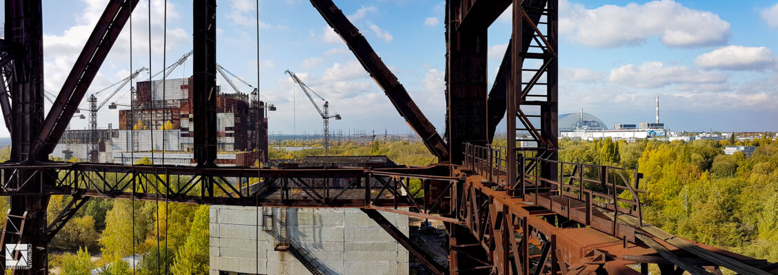 Portal Crane near Chernobyl Reactor 5 building