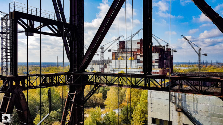 Portal Crane near Chernobyl Reactor 5 building