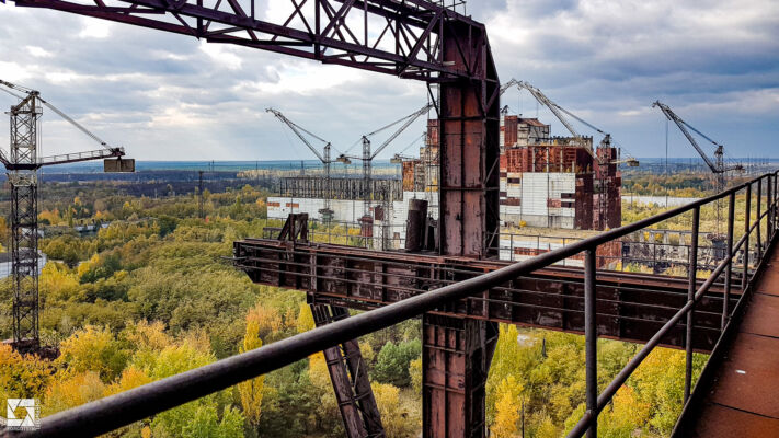 Portal Crane near Chernobyl Reactor 5 building