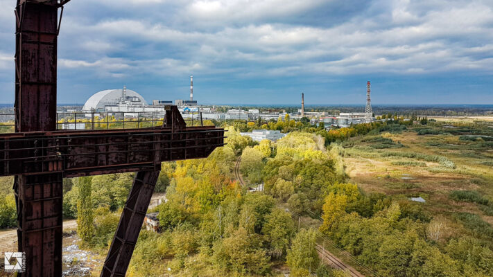 Portal Crane near Chernobyl Reactor 5 building