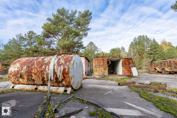 Garages in Pripyat