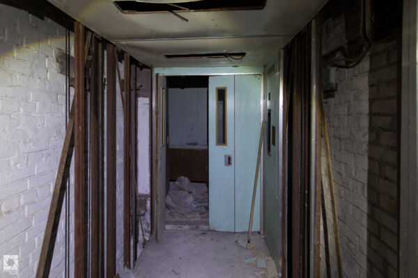 Pripyat Hospital at Night