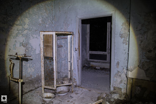 Pripyat Hospital at Night
