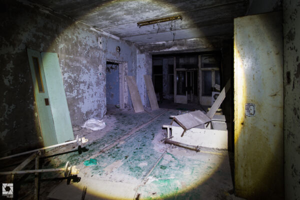 Pripyat Hospital at Night