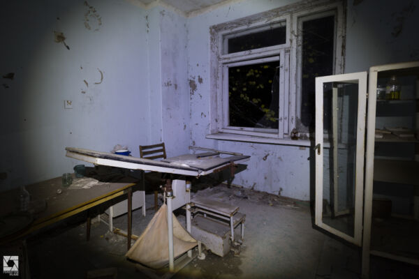 Pripyat Hospital at Night