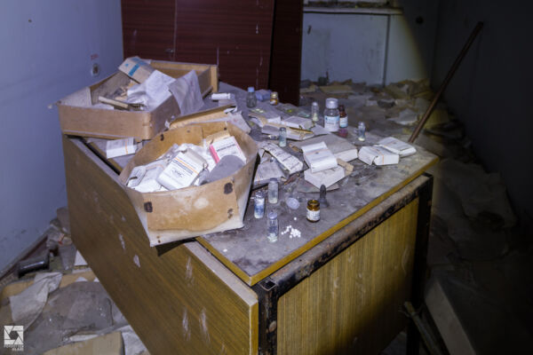 Pripyat Hospital at Night
