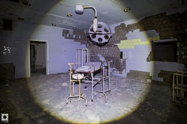 Pripyat Hospital at Night
