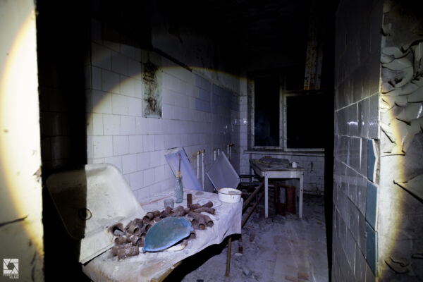 Pripyat Hospital at Night